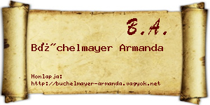 Büchelmayer Armanda névjegykártya